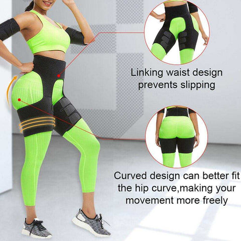 Image of Neoprene Thigh Shaper  Butt Lifter Compress Belt