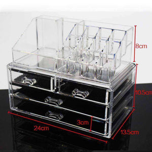 New Acrylic Transparent Makeup Organizer Storage Boxes