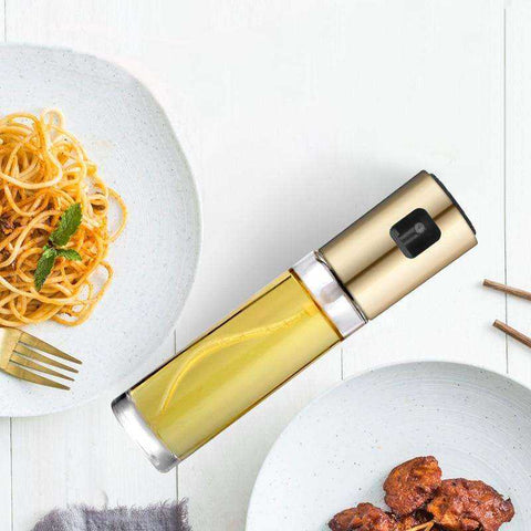 Image of Kitchen Stainless Steel Bottle Pump Olive Oil Sprayer