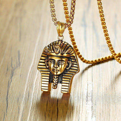 Awakening Tutankhamun Egypt Gold Aesthetic Necklace & Pendant