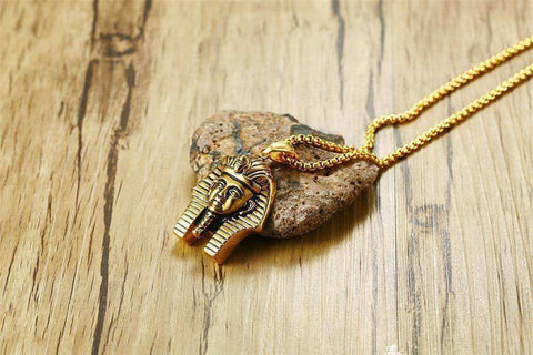 Image of Awakening Tutankhamun Egypt Gold Aesthetic Necklace & Pendant