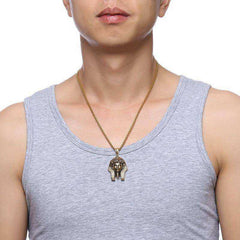 Awakening Tutankhamun Egypt Gold Aesthetic Necklace & Pendant