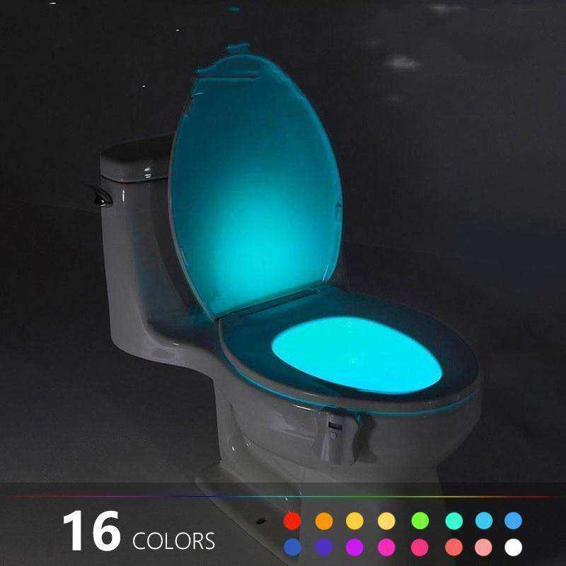 Automatic LED Motion Sensor Night Lamp Toilet Bowl Bathroom Light