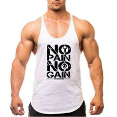 NO PAIN NO GAIN Aesthetic Tank Top Fitness Apparel Men