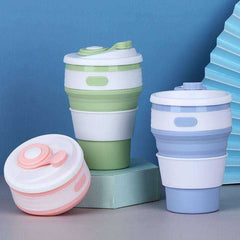 Travel Collapsible Silicone Folding BPA FREE Food Grade Drinking Water Tea Coffee Mugs