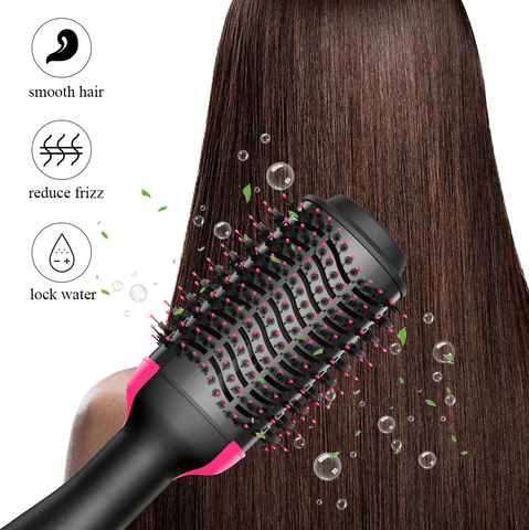 Image of Professional Electric Comb Hair Dryer Straightener Curler