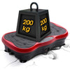 200KG/441LBS Exercise Fitness Vibration Machine Trainer Plate Platform with Resistance Bands 220V