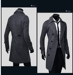 Long Aesthetic Trench Coat For Men