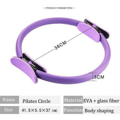 Aesthetic Professional Pilates Ring Double Handle Yoga Hoop