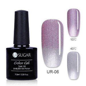 3 Colors Temperature Changing Gel Glitter Nail Polish