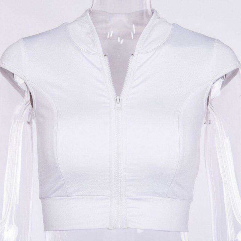 Image of GXQIL Yoga Sport Top with Zipper