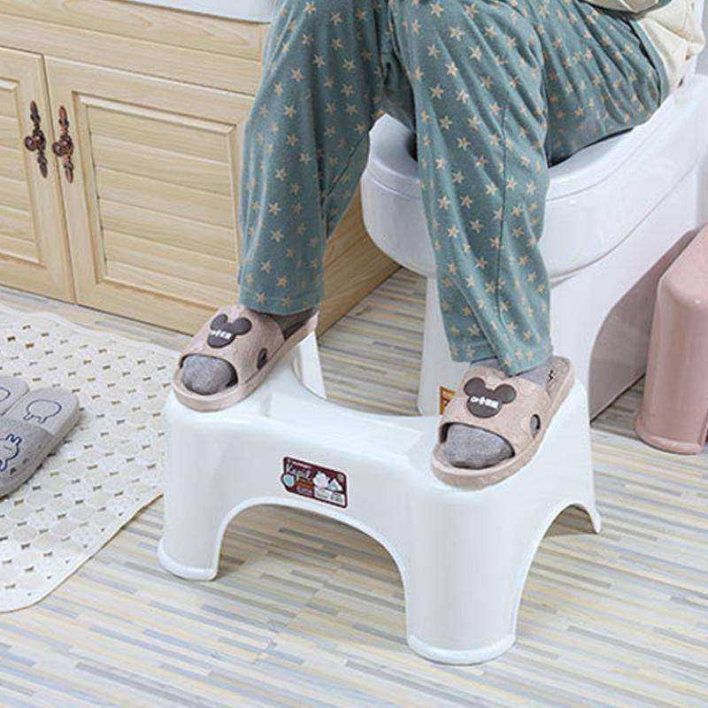 Strong Bathroom Toilet Step Stool Squat Potty With Phone Holder For Adults & Kids