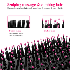 Professional Electric Comb Hair Dryer Straightener Curler