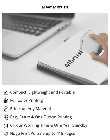 Image of Mini Handheld Full Color Printer Portable Wifi Mobile