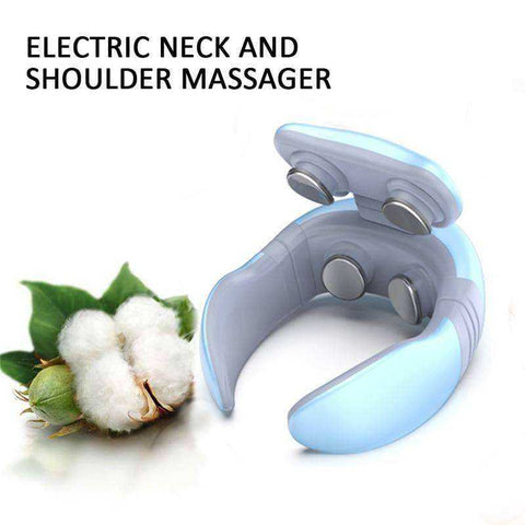 Image of Smart 4D Magnetic Pulse Heated Electric Shoulder Neck Massager