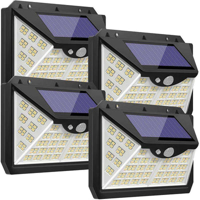 188 LED Solar Light Outdoor 3&4Modes Lamp Waterproof  Motion Sensor