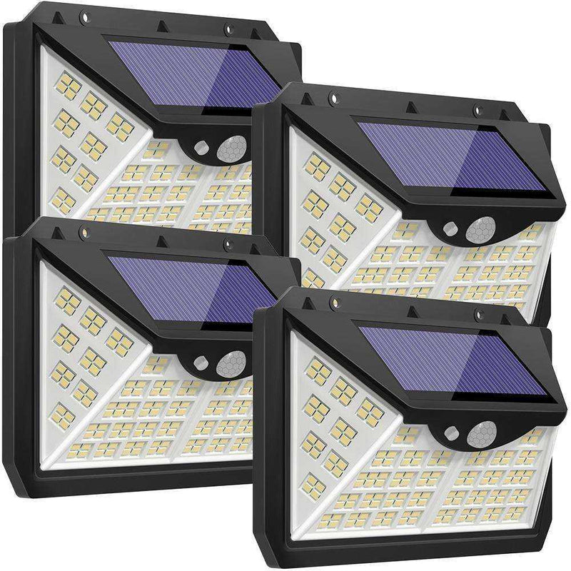 188 LED Solar Light Outdoor 3&4Modes Lamp Waterproof  Motion Sensor