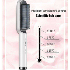 Electric Professional Hair Straightener Heated Comb/Hair Straight & Curly Styling Tool