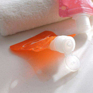 Travel Folding Dispensing Bag Cosmetic Squeeze Bottle