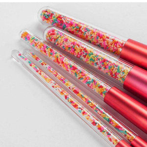 5pcs Lollipop Candy Unicorn Crystal Makeup Brushes Set