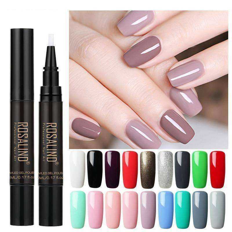 Aesthetic 5ml Nail Polish Pen Manicure Soak-Off Cured by UV LED Lamp