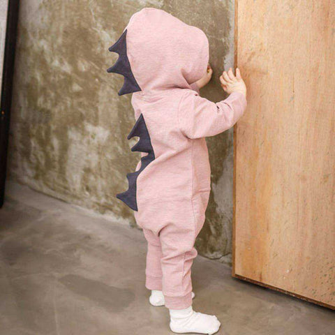 Image of Newborn Dinosaur Onesie Hooded Romper Jumpsuit For Babies