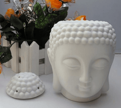 Ceramic Buddha Head Aroma Essential Oil Burner