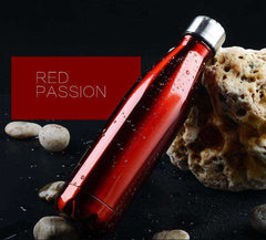 Double-Wall Stainless Steel Insulated Vacuum Thermos Water Bottle