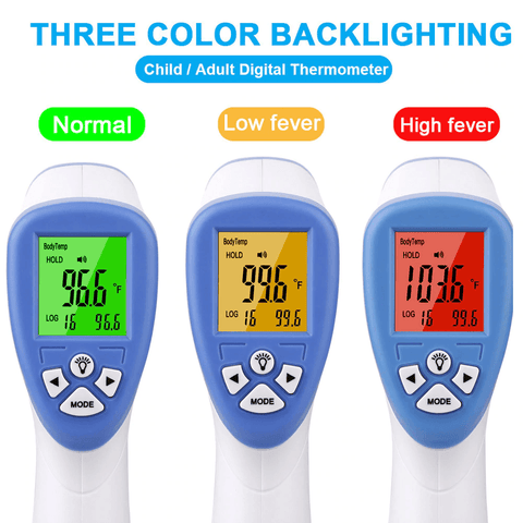 Image of High Quality Blue Infrared No Contact Baby Temperature Electronic Thermometer