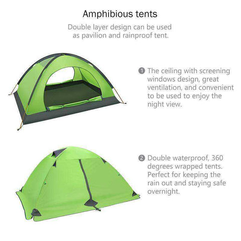 Image of Backpacking - Waterproof PU Coating Backpacking Tent