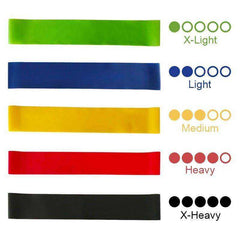 Resistance Elastic Fitness Bands Yoga Exercise Rubber Workout