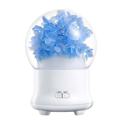 Image of New Aesthetic Nature Flower Aromatic Diffuser With 7 LED Light Cool Mist Humidifier