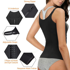 New Corset Zipper Vest Body Shaper For Women