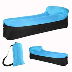Adult Beach Lounge Chair Fast Folding Waterproof Inflatable Air Bed