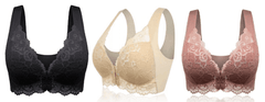 Aesthetic Extra Elastic Breathable Front Closure Lingerie Lace Bra