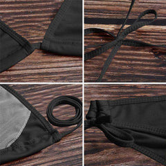 Sexy Women Pure Color 2021 New Brazilian Summer Style Lady Bandage Swimwear Bikini Set