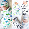 Baby Swaddle Blanket & Cap Newborn Cocoon Wrap