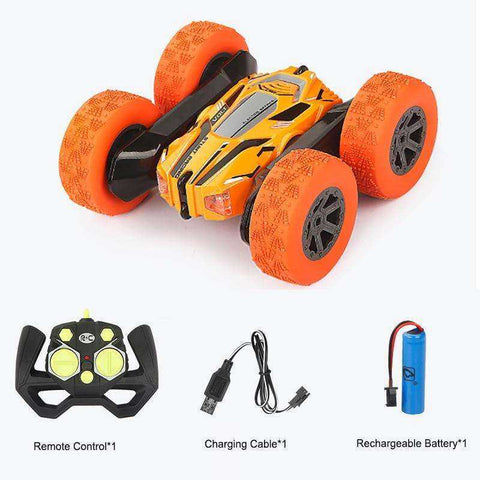 Image of 4WD 2.4G Radio Remote Control Double Side Stunt 360° Reversal Cars