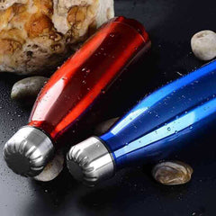 Double-Wall Stainless Steel Insulated Vacuum Thermos Water Bottle
