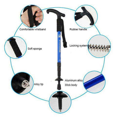 Ultralight Walking Stick Anti Shock Telescopic Canes for Elderly