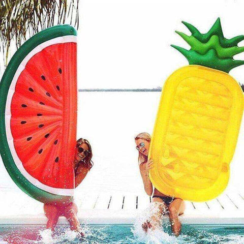 Image of Watermelon Pineapple Cactus Inflatable Swimming Pool Float Mattresses