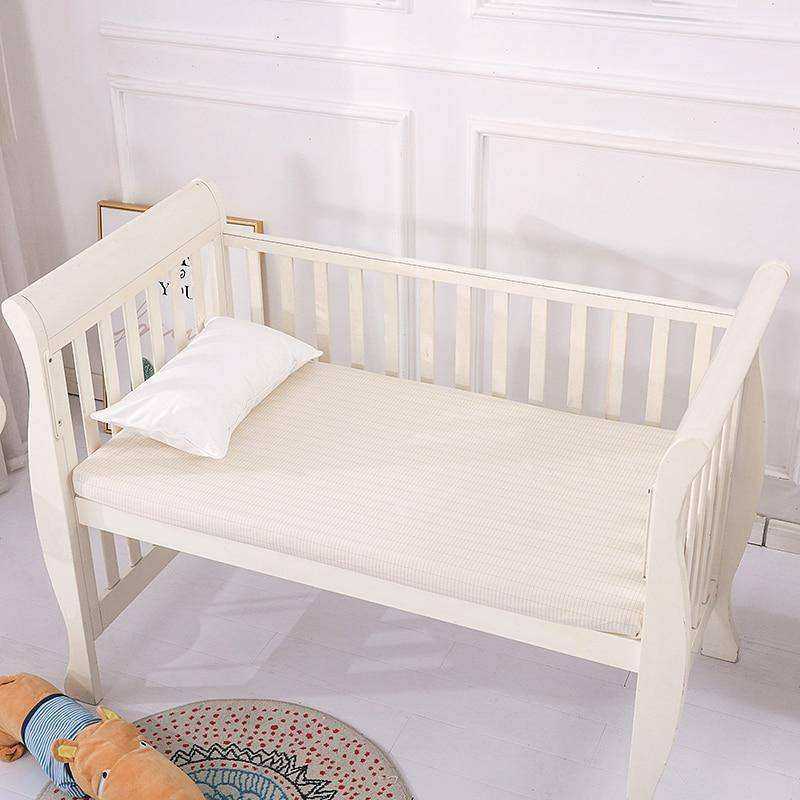 Beige Earthing Emf Protection Baby Bed Sheet with 1 Pillow Case