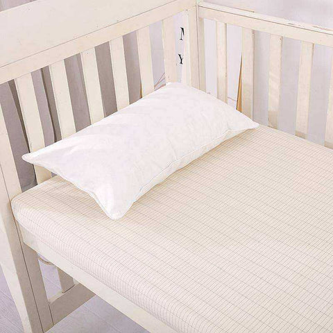 Image of Beige Earthing Emf Protection Baby Bed Sheet with 1 Pillow Case