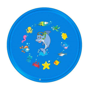 Kids Outdoor Lawn Beach Sea Animal Inflatable Water Sprinkler Play Mat