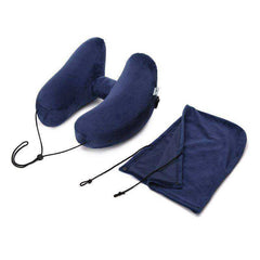 New H Shape Inflatable Travel Pillow Folding Lightweight Neck Pillow