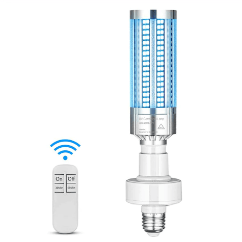 New 60W UV Sterilization Germicidal Lamp Ultraviolet LED Light Bulb