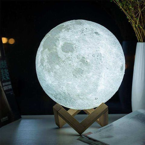 Image of Touchable 16 Color Led Moon Lamp Light Colorful Change By Touch