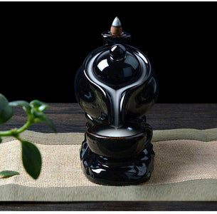 Creative Teapot Ceramic Smoke Backflow Incense Burner