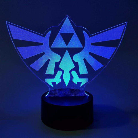 Image of Zelda Visual Illusion LED 3D Nightlight RGB Color Changing Link Action