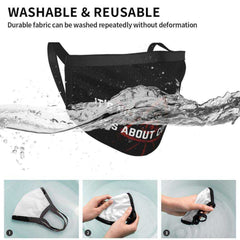 Control Safety Red Print Reusable Face Mask
